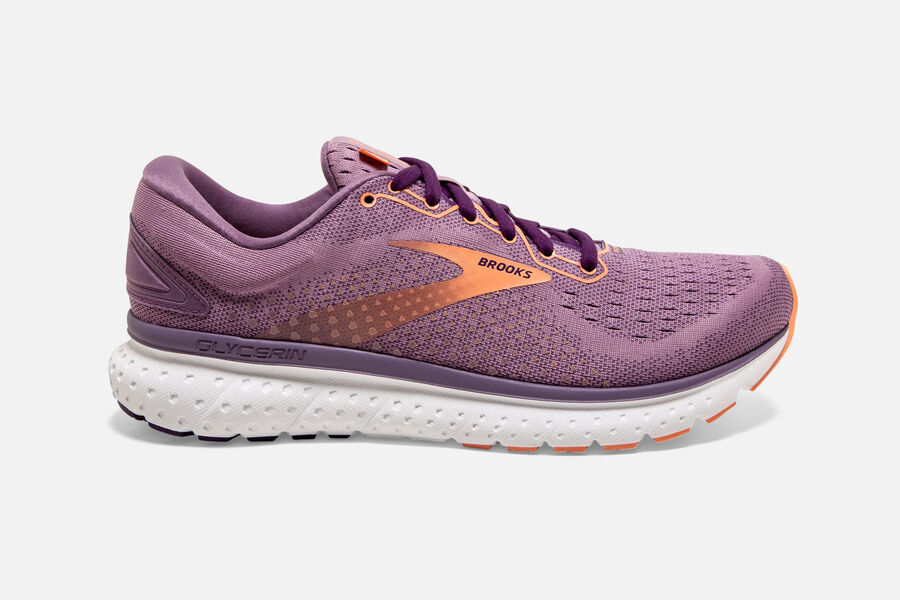 Brooks Glycerin 18 Road Loopschoenen Dames - Paars - 915430NGY